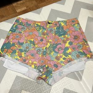 Wild Fable High Waisted Floral Shorts